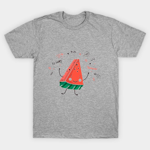 watermelon happy T-Shirt by aminehr